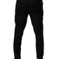 Black Wool Jogger Jogging Pants