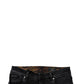 Black Tattered Cotton Skinny Men Denim Jeans