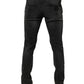 Black Cotton Stretch Skinny Men Denim Jeans
