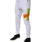 White Cotton Logo Jogger Pants