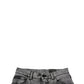 Dark Gray Washed Cotton Slim Fit Denim Jeans