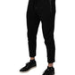 Black Cotton Jogger Jogging Pants