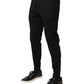 Black Cotton Jogger Jogging Pants