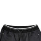 Black Polyester Logo Jogger Pants