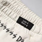 White Printed Cotton Jogger Sweatpants Pants