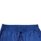 Blue Cotton Jogger Mid Waist Pants