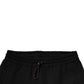Black Logo Patch CottonJogger Sweatpants Pants