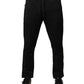 Black Logo Monogram Jogger Sweatpants Pants