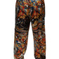 Multicolor Marble Satin Men Tracksuit Pants