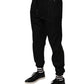 Black Cotton Men Jogger Sweatpants Pants