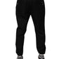 Black Cotton Men Jogger Sweatpants Pants