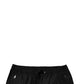 Black Cotton Men Jogger Sweatpants Pants