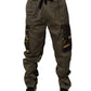 Multicolor Patchwork Camouflage Cargo Pants