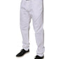 White Cotton Stretch Skinny Men Denim Jeans