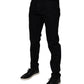 Black Cotton Stretch Slim Fit Men Denim Jeans