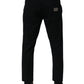 Dark Blue Cotton Stretch Loose Men Denim Jeans