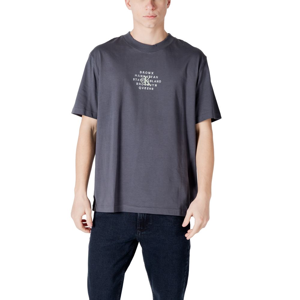 Gray Cotton Rigenerato T-Shirt