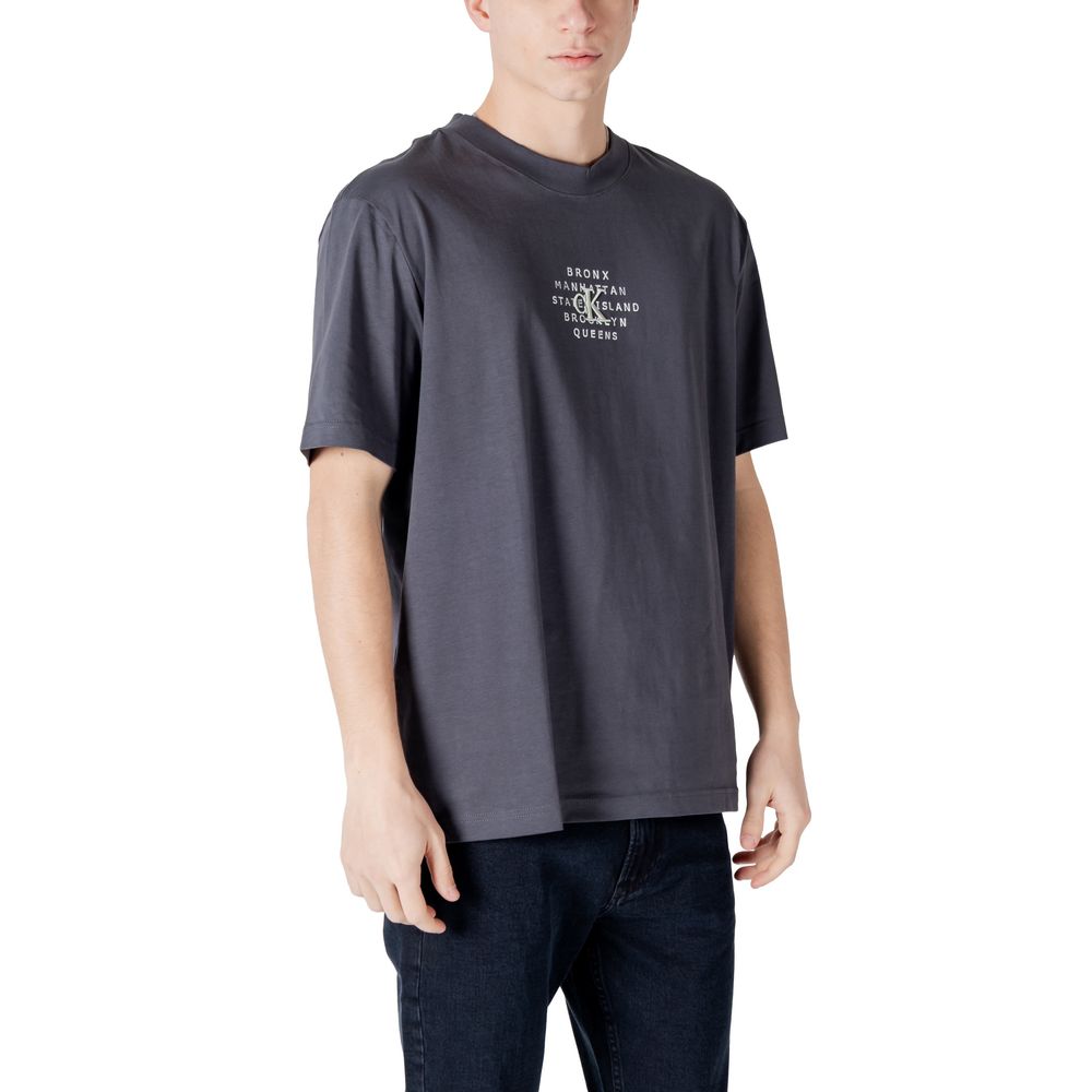 Gray Cotton Rigenerato T-Shirt