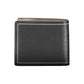 Elegant Black Leather Dual-Compartment Wallet