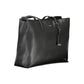 Black Polyester Women Handbag