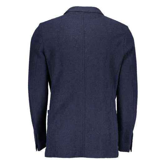 Blue Wool Blazer Jacket