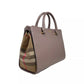 Small Banwell Leather Tote Bag Purse Grey Mink