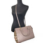 Small Banwell Leather Tote Bag Purse Grey Mink