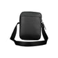 Sleek Black Shoulder Bag with Logo Detail