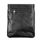 Sleek Black Shoulder Bag with Contrast Details