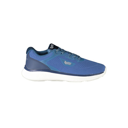 Blue Polyester Sneaker