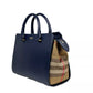 Small Banwell Leather Tote Bag Purse Blue