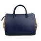 Small Banwell Leather Tote Bag Purse Blue