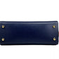 Small Banwell Leather Tote Bag Purse Blue