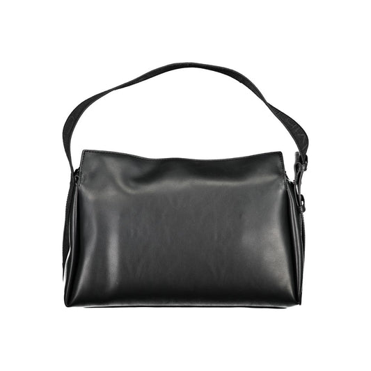 Black Polyester Handbag