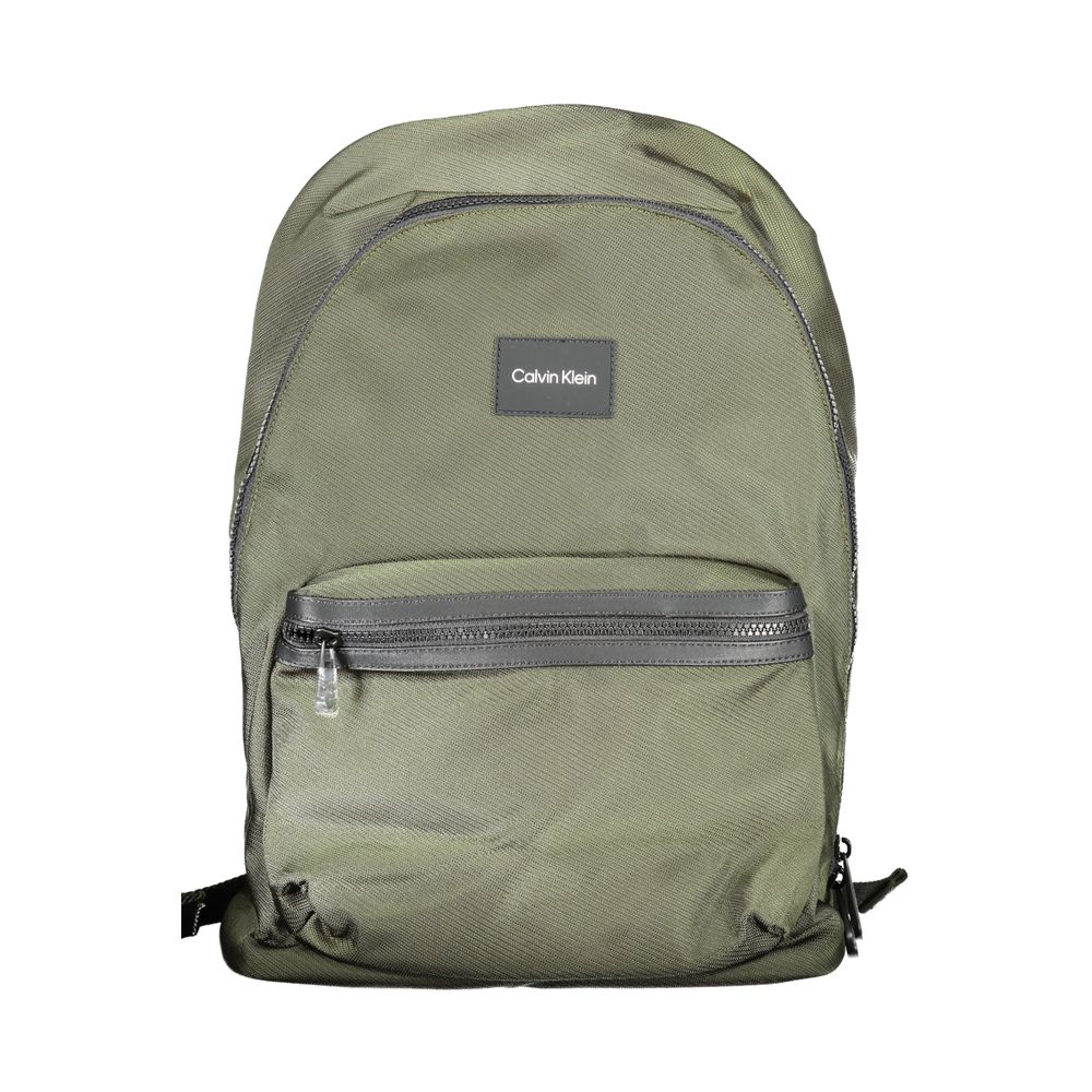 Green Polyester Backpack