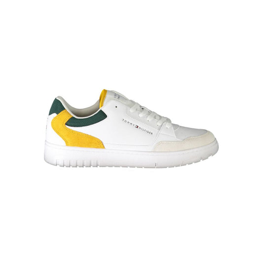 White Polyethylene Men Sneaker