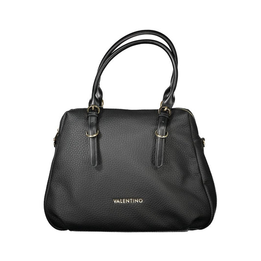 Black Polyethylene Women Handbag