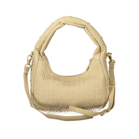 Beige Polyethylene Women Handbag