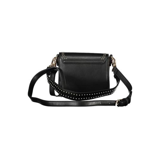 Black Polyethylene Women Handbag