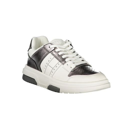 White Polyethylene Women Sneaker