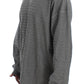 Elegant Gray Silk Crewneck Pullover Sweater