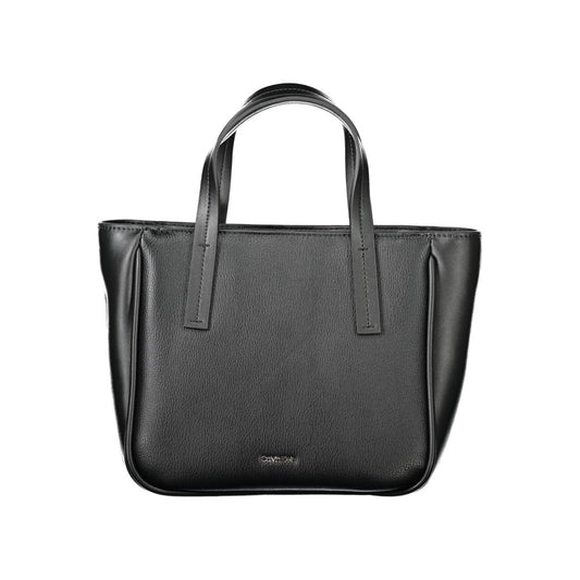 Black Polyethylene Women Handbag