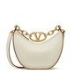 Ivory Leather Mini Hobo Vlogo Shoulder Bag