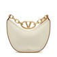 Ivory Leather Mini Hobo Vlogo Shoulder Bag