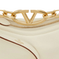 Ivory Leather Mini Hobo Vlogo Shoulder Bag