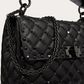 Black Nappa Leather Medium Rockstudt Spike Bag