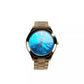 Slim Runway Stainless Steel Watch MK3494 Ocean Blue Gold