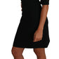 Elegant Black Cut-Out Detail Dress