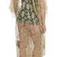 Golden Floral Lace Kaftan Sundress