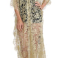 Golden Floral Lace Kaftan Sundress